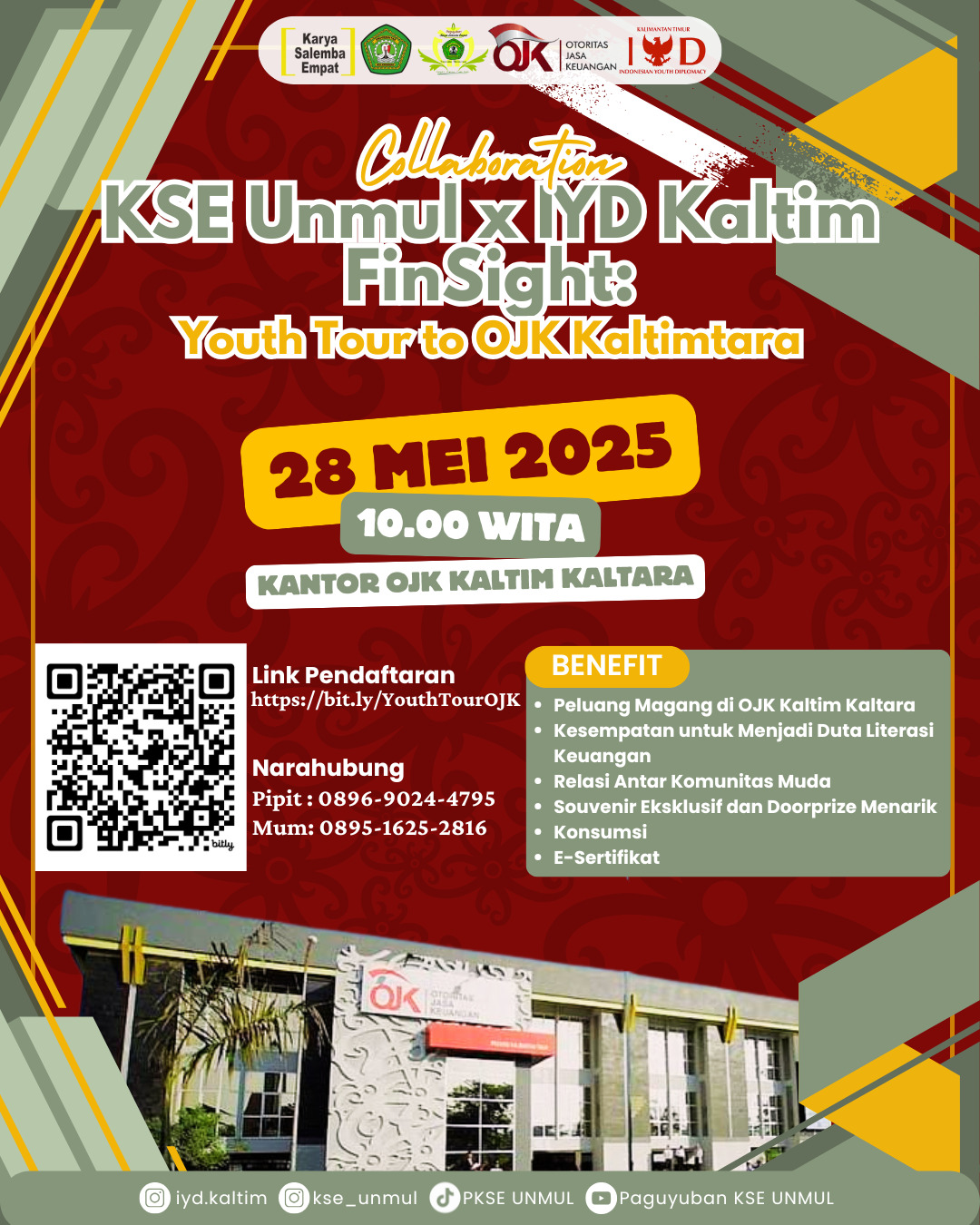 KSE UNMUL X IYD KALTIM FINSIGHT: YOUTH TOUR TO OJK KALTIMTARA