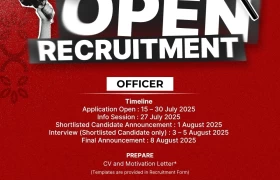 OPEN RECRUITMENT OFFICER 2025/2026