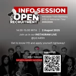 Info Session! Open Recruitment Indonesia Youth Diplomacy 2025/2026